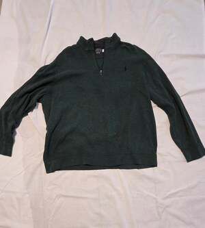 Polo Ralph Lauren Quarter-Zip Sweater Size XXL Green Cotton Pullover